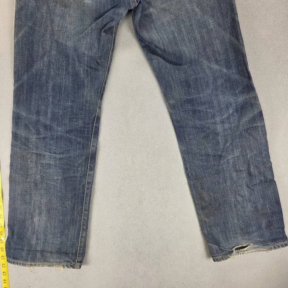 Vintage Levis 501 Jeans Mens Blue Selvedge LVC Thrashed Honeycomb USA Fits 30x30